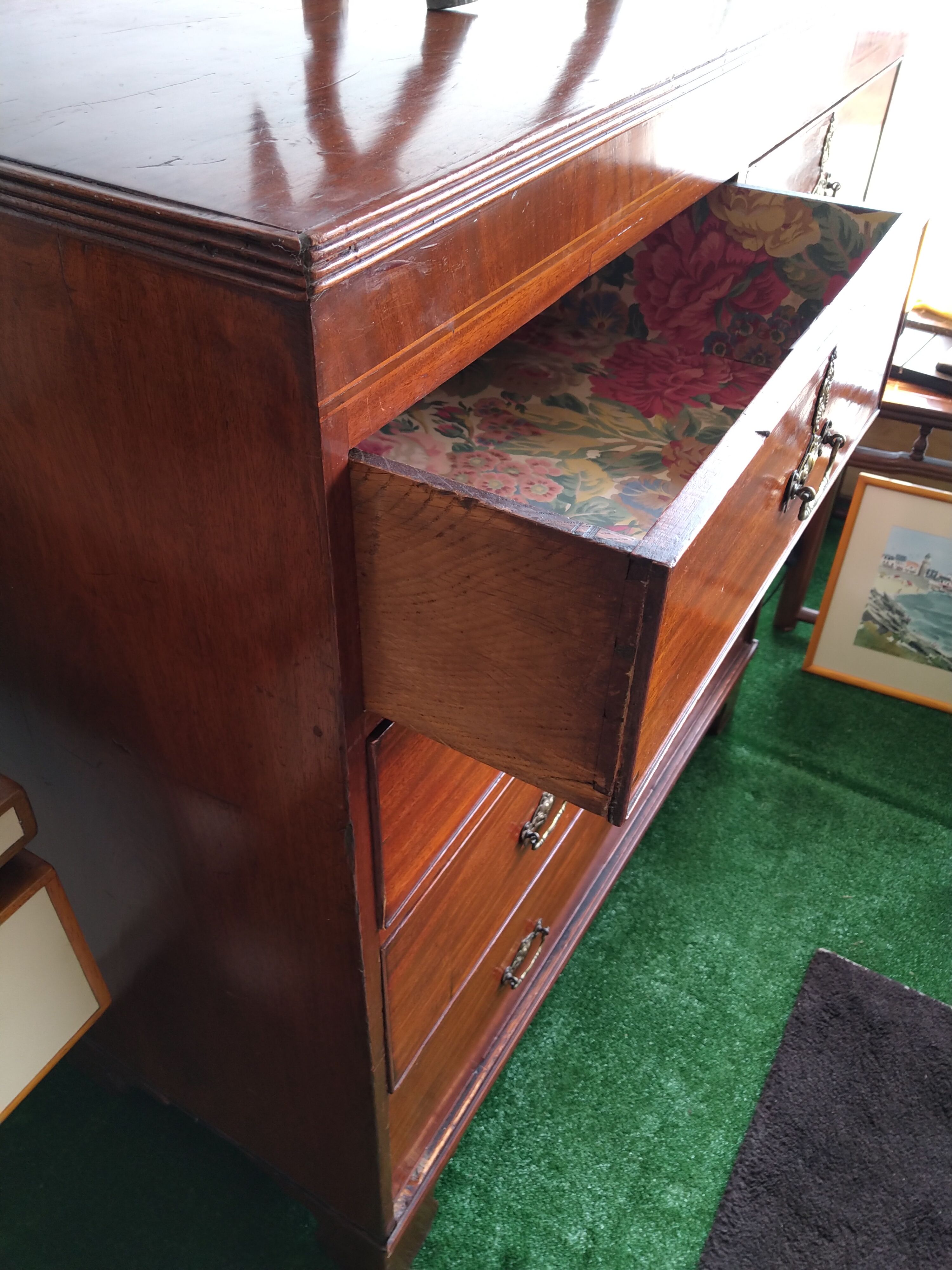 Commode de marine anglaise acajou