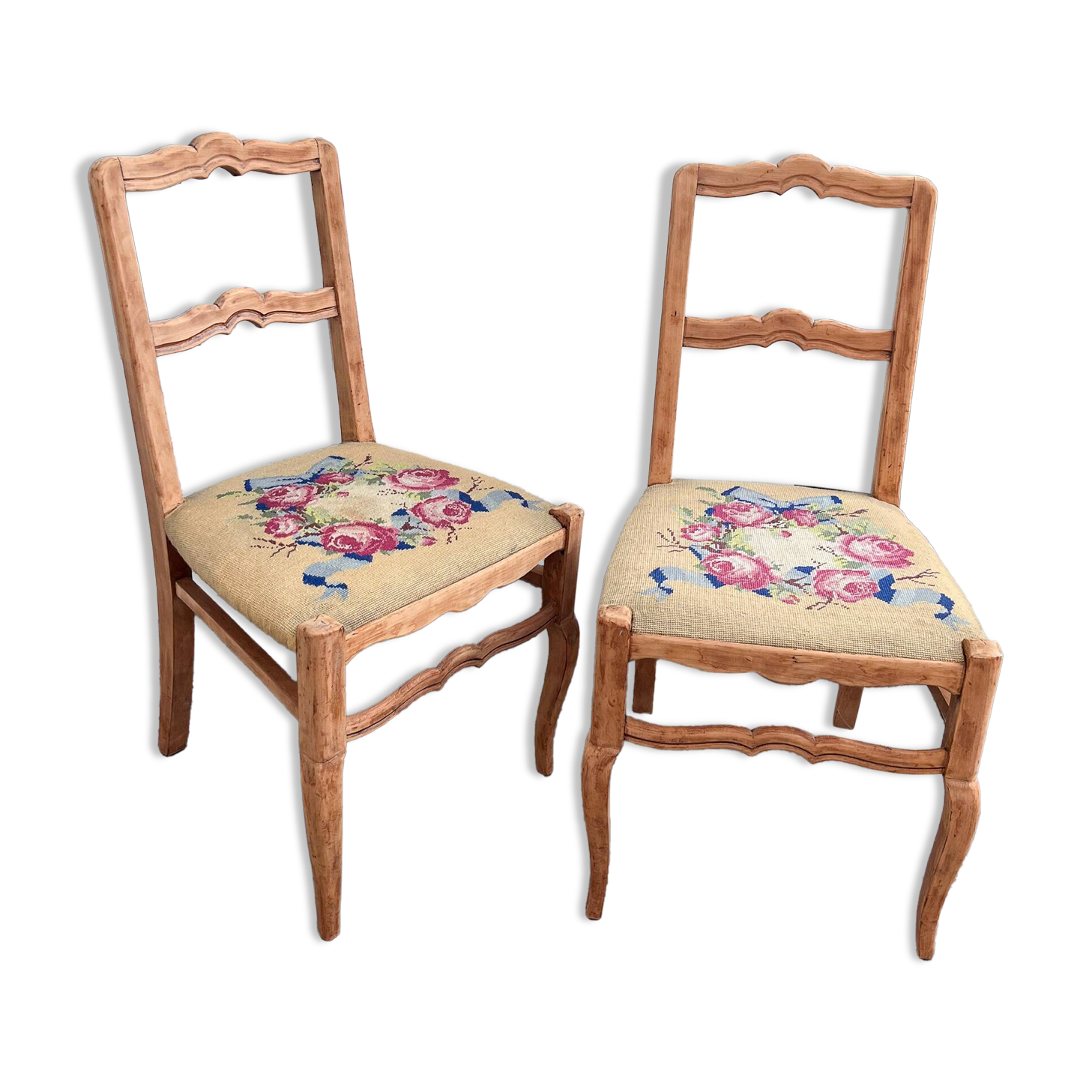 Pair of Vintage 60s Canvas Chairs