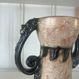 Belgian ceramic pitcher signed Sylvain Sttublet