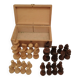 Coffret de 32 pions d'echec en buis
