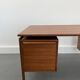 Mid-century teak freestanding desk from gv mobler, 1970s