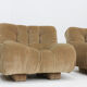 Vintage Italian curved modular sofa by Rossi di Albizzate 1970s