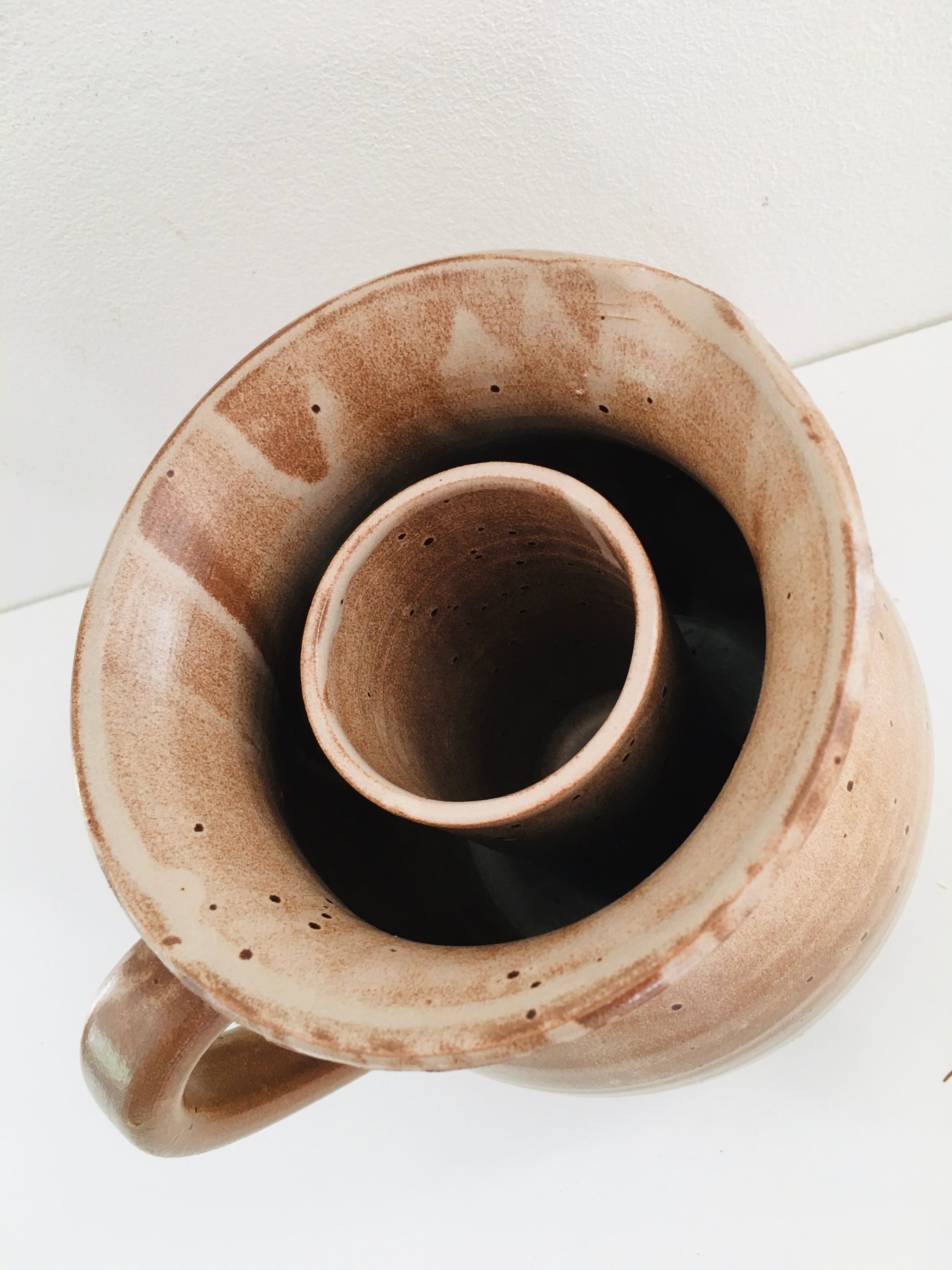 Vintage stoneware pitcher