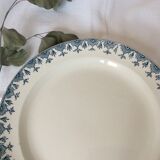 Round dish Terre de Fer navy blue L G model Doullens