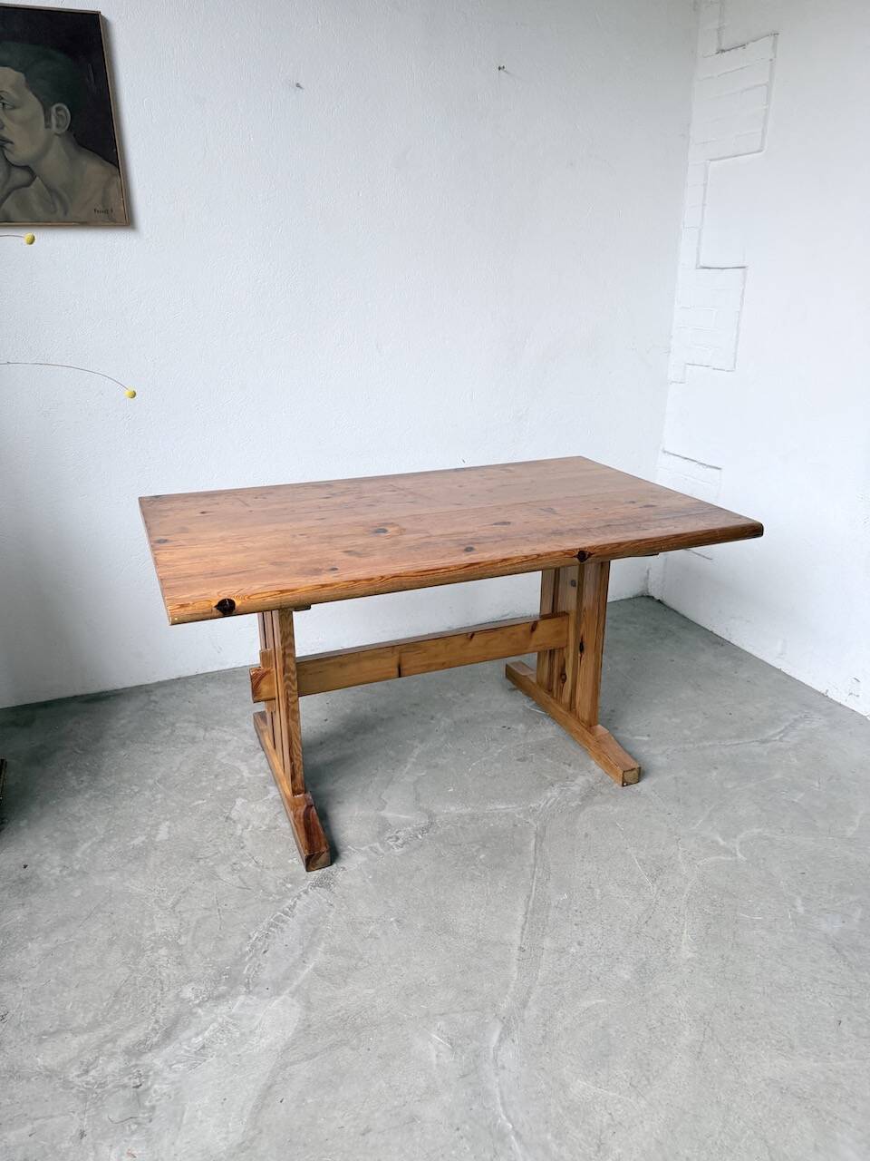 Mountain furniture table made of solid pine