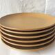 Set of 6 dessert plates made of sandstone