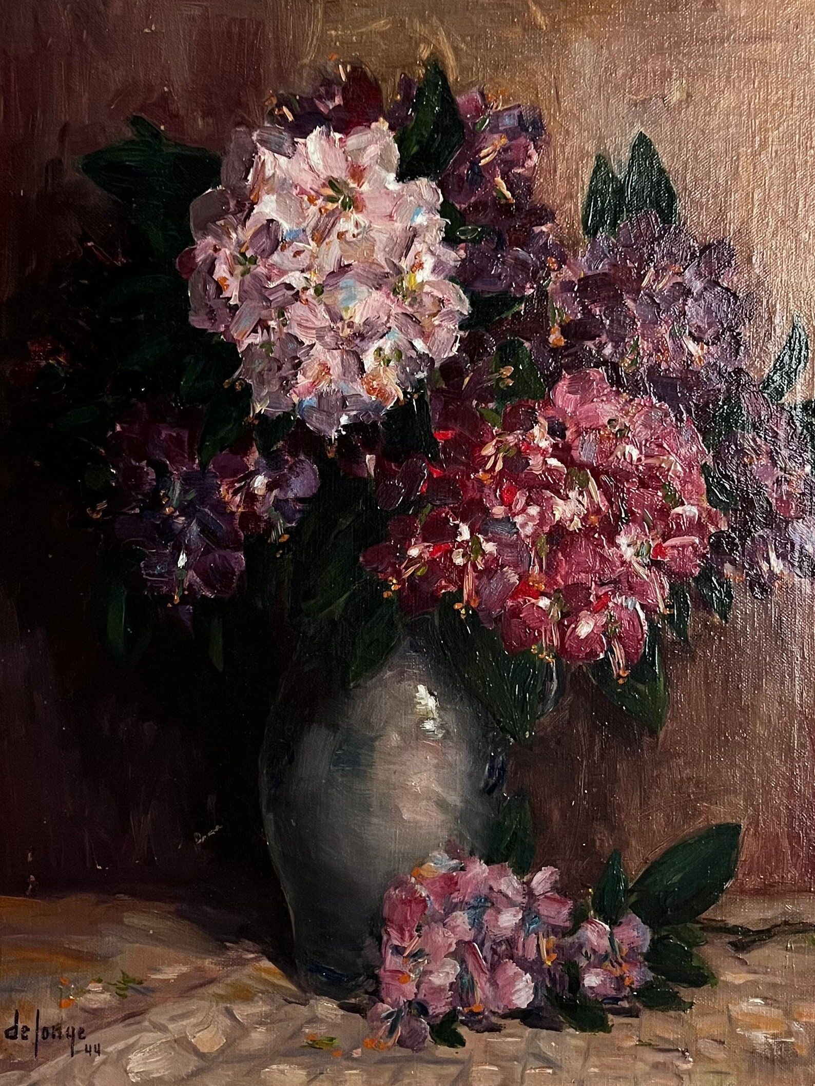 Oil on canvas, linen