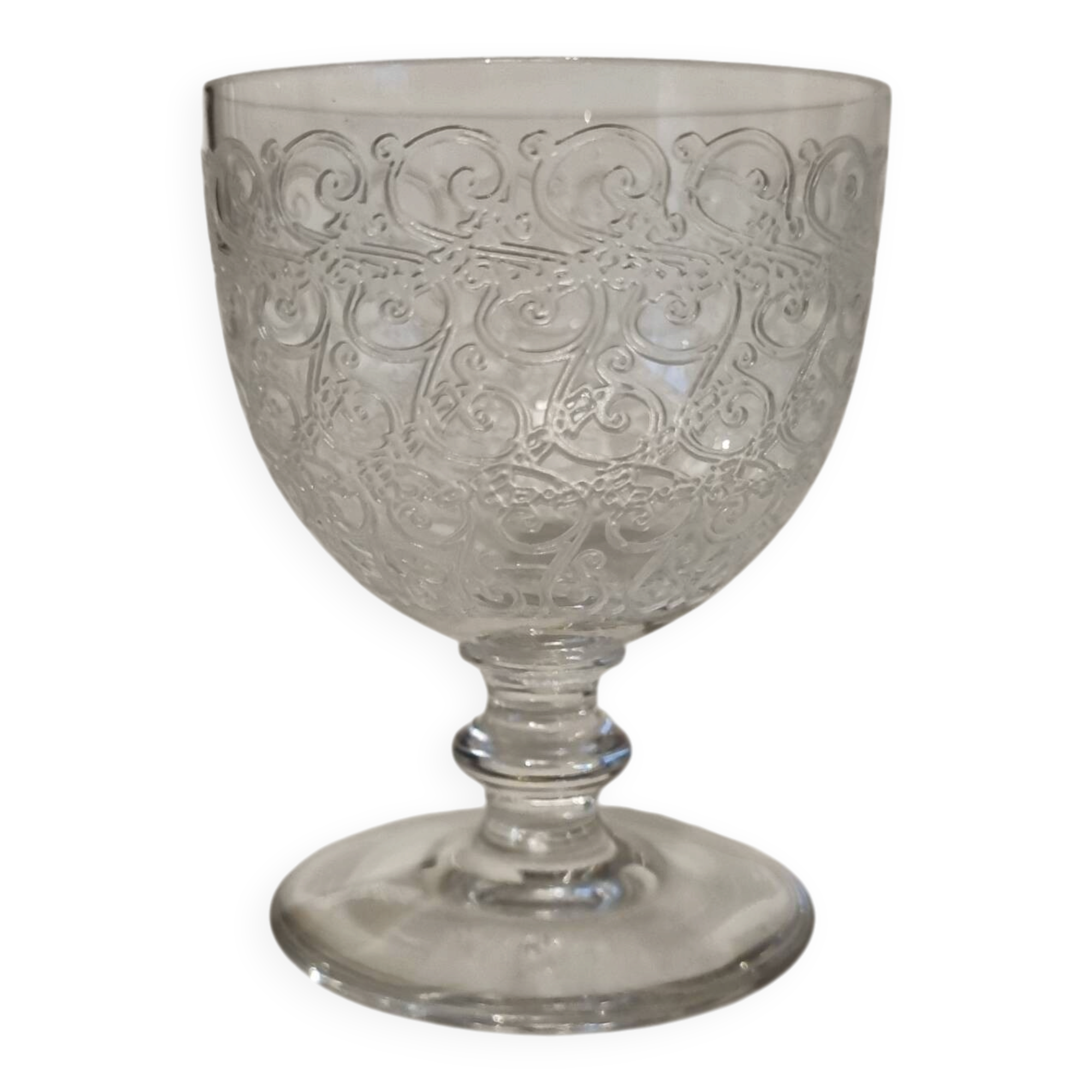 Baccarat Rohan model cooked wine glass, 1920