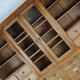 Large antique German pine apothecary cabinet / vitrine early 20th century