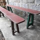 Pair of folding benches