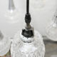 Chandelier suspension waterfall 5 globes Philips 1960-70
