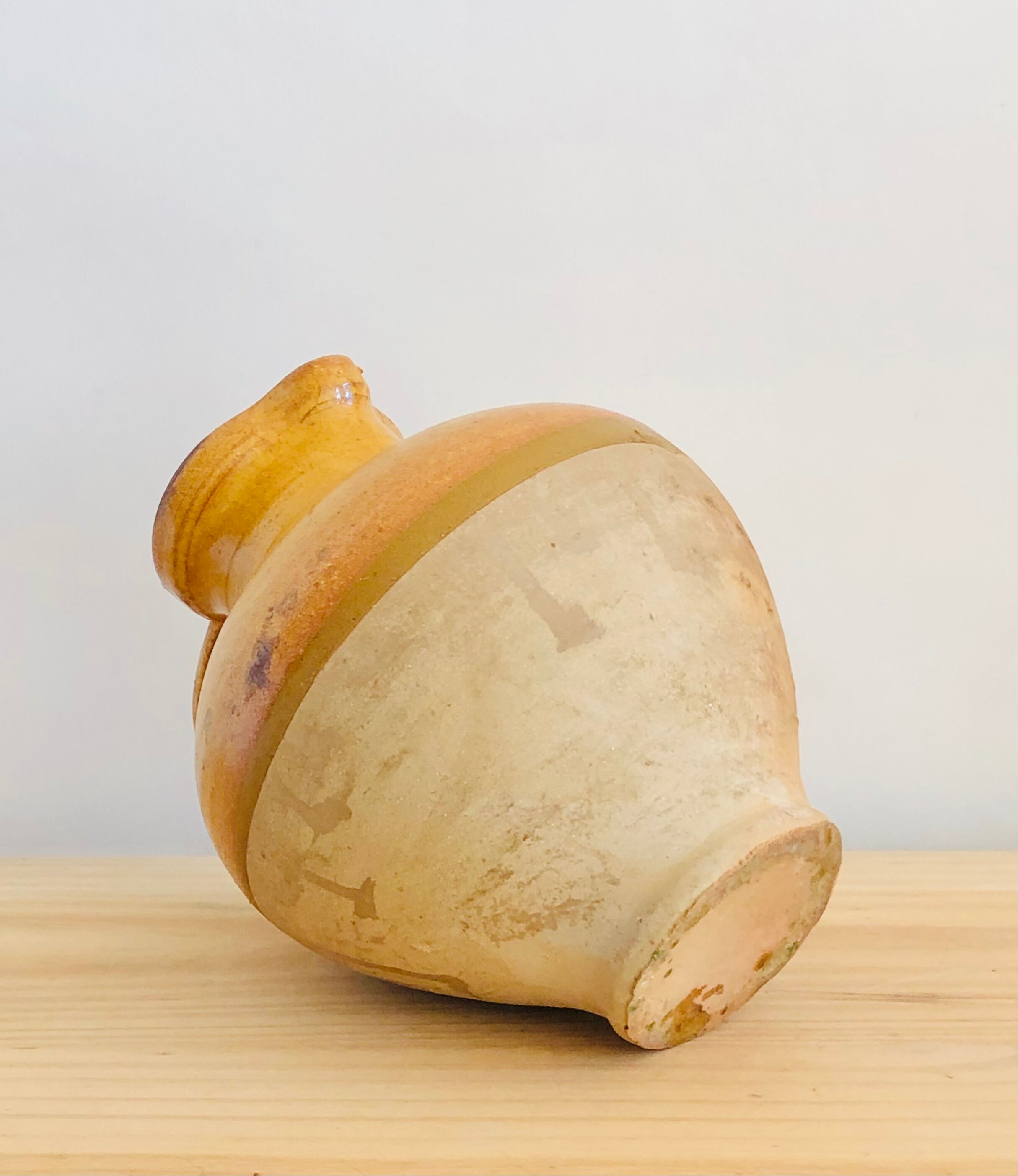 Vintage jug in glazed earth