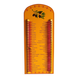 Vintage Provençal sheet metal commission list organizer