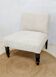 Fauteuil chauffeuse tissu bouclettes