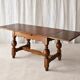 Scandinavian oak draw-leaf refectory-style coffee table, circa 1960s