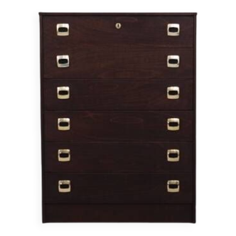 Beechwood chest of drawers, Danish design, 70's, production: Denmark