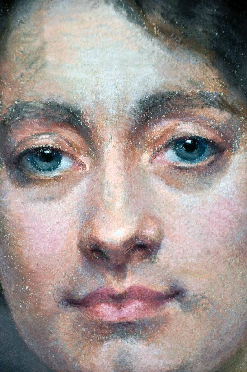 Pastel signed Laura Muntz 1909