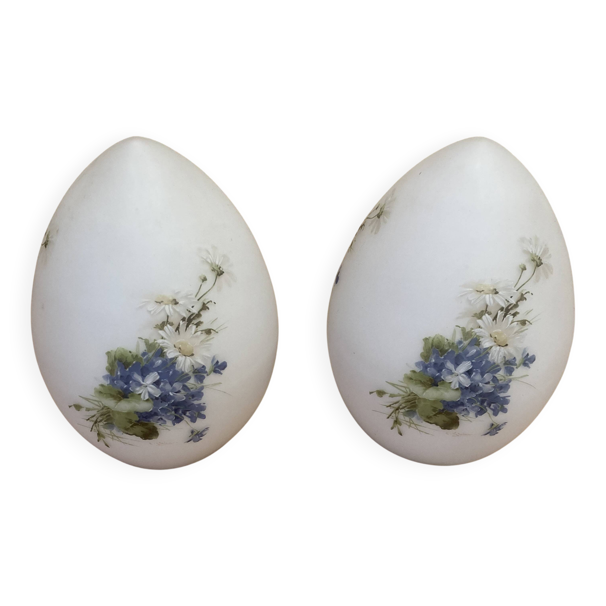 Pair of opaline lamps, 1950s design "Ben Swildens".