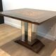 Art Deco centre table with a mirrored eglomisé top in the style of Jules Leleu and Max Ingrand.