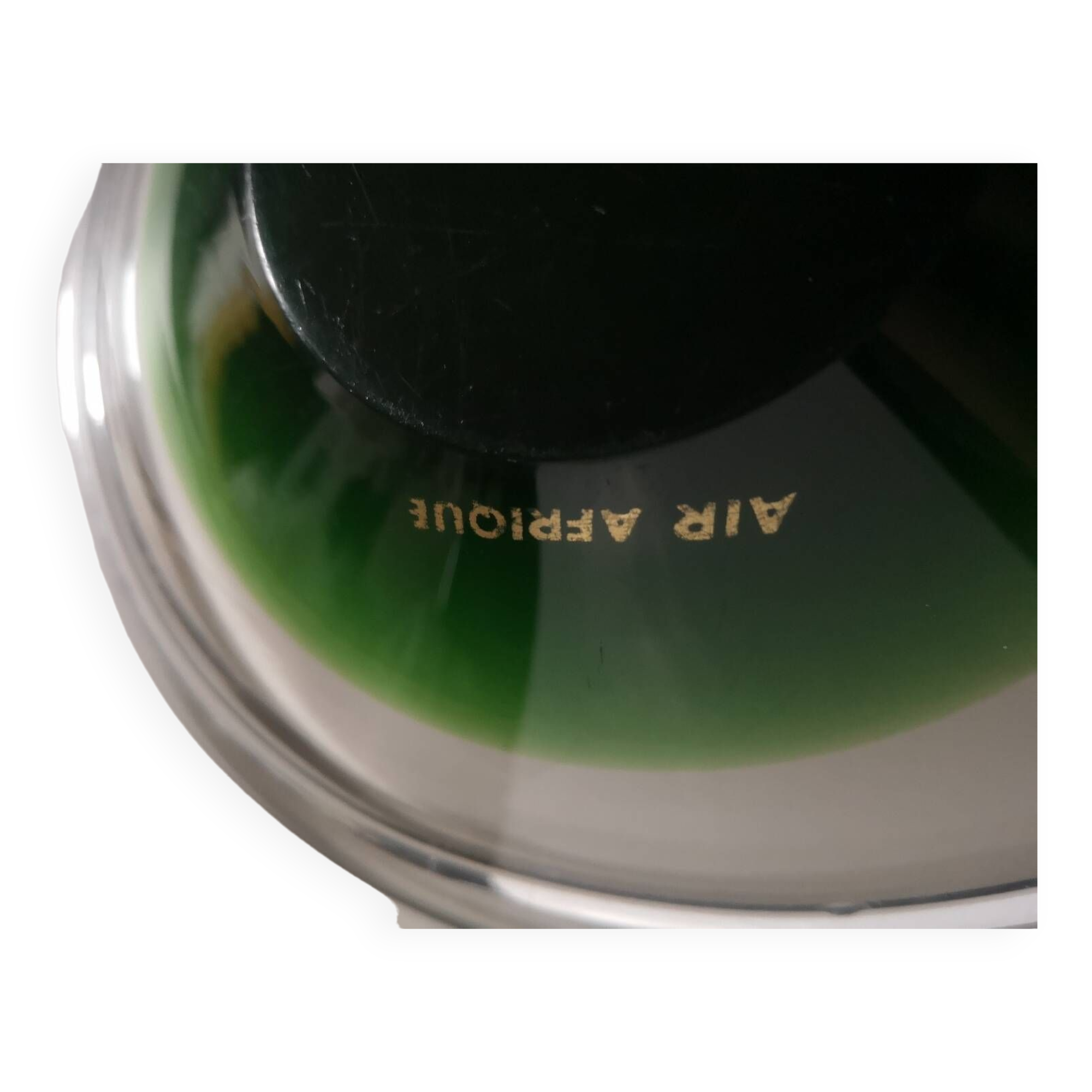 Set of 2 empty pocket glass cups air afrique vintage