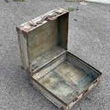 Former 1930 travel trunk neverbreak box riveted