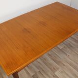 Scandinavian extendable teak dining table 1960