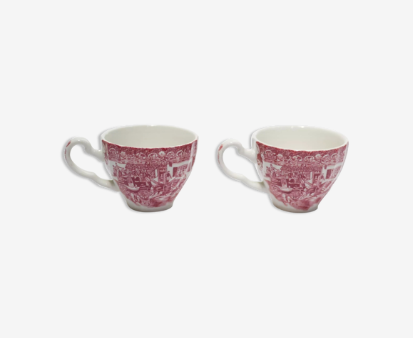 Paire de tasses vintage par Johnson Bros made in England