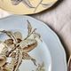 Plates x 4 English plates Brown Westhead Moore & Cie, Pomona decor, 1872. Rare.