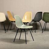Charles & Ray Eames DSX multicolor set 6 Side Chairs for Herman Miller