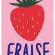 Kids Poster Strawberry - A3