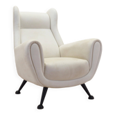 Fauteuil lounge, design italien, années 80, production : Italie