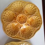 Sarreguemines 2 dishes with vintage scallops