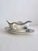 Antique ironstone sauceboat “Summer” Clairefontaine