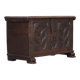 Spanish Gothic chest in old oak