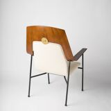 Bent wooden armchair attributed to Robin Day - 1960's