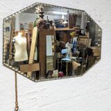 1930s beveled octagonal mirror