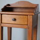 Vintage solid oak bedside