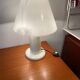 Guzzini lamp, white lacquered metal, height 55cm, 1970s vintage