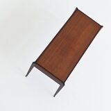 Vittorio Dassi style Italian coffee table in mahogany, Italy, 1960