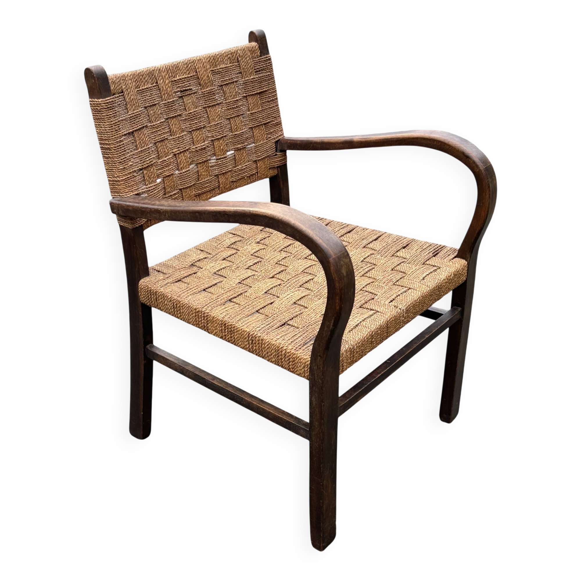 Bauhaus rope chair easy chair Erich Dieckmann style