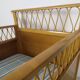 Vintage rattan child bed