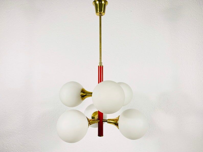 Red suspension by Kaiser, Germany, 60s