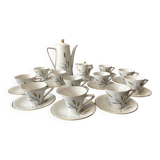 Bavaria porcelain coffee service with wheat decor