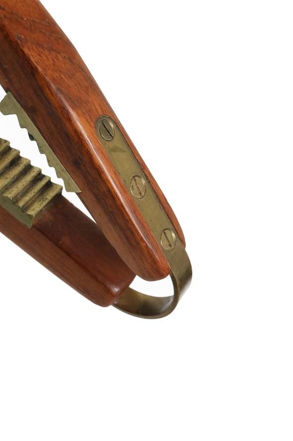 Mid-century Poul Knudsen nutcracker / teak / brass / 1960s / Danish modern design