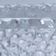 Holophane square wall lamp XL glass design 60s