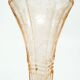 Art Deco vase, pressed rosé glass, Sweden, 1960s