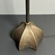 Brutalist bronze floor lamp, Dutch design by Jan des Bouvrie for Quasar