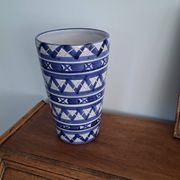 Blue and White Ceramic Decorative Vase Robert Picault
