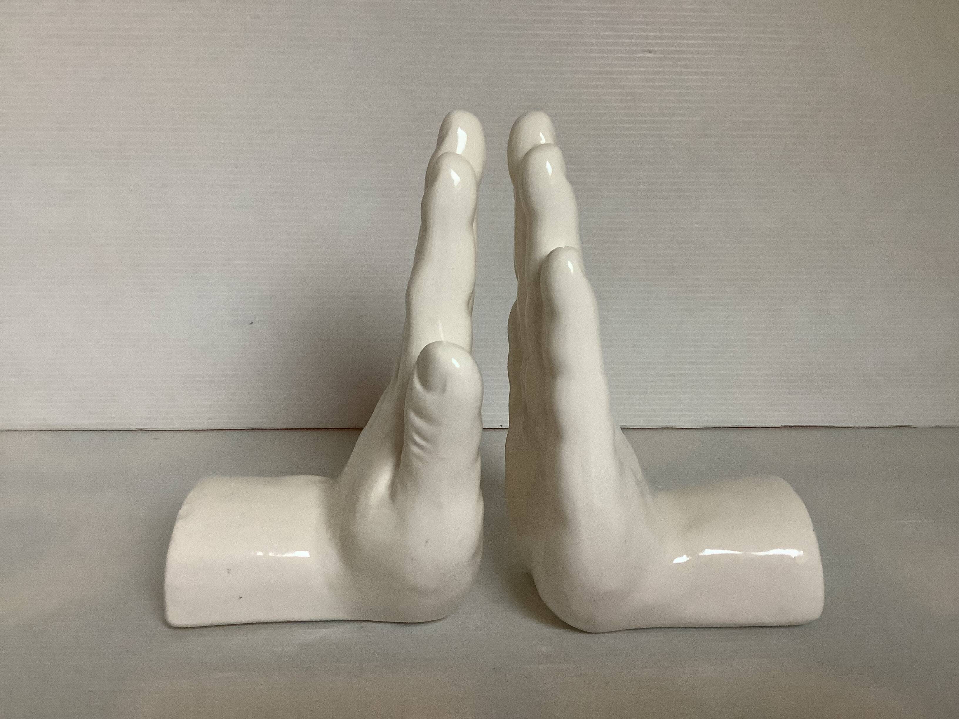 Pair of hand bookends