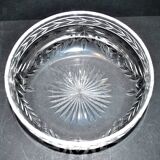Saint louis crystal salad bowl, laurel garland model, 1930